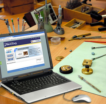 laptop watchmakers bench