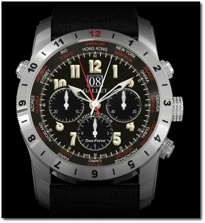 Gallet Museum Edition Flight Officer gallet_black_on_black